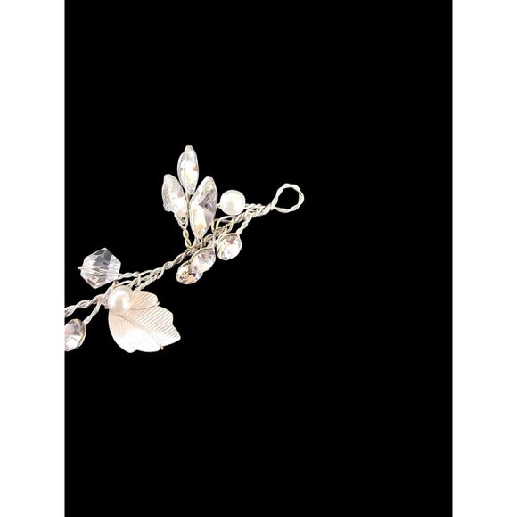 Silver Floral Wire Hair Wreath/Headband/Tiara - Marionat - NWT